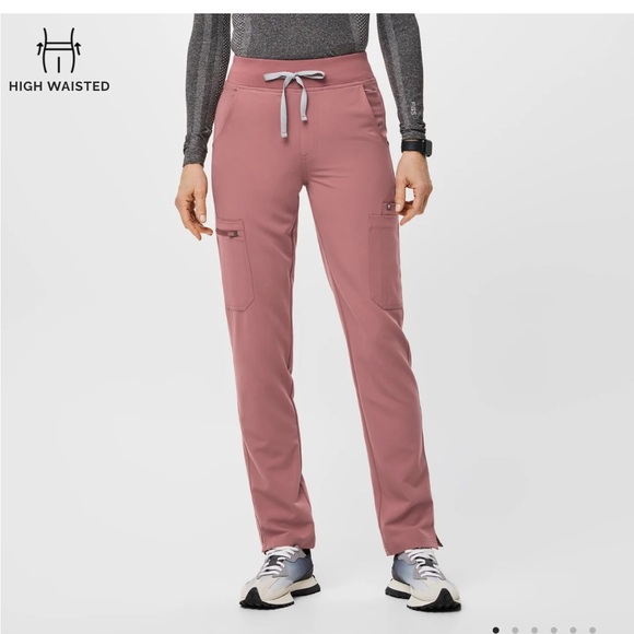 Figs High Waisted Yola Skinny Scrub Pants - Picture 3 of 10